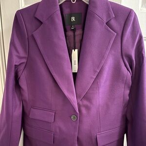 NWT Banana Republic Fabbrica Alta by Marzotto Purple Designer Blazer Size 4